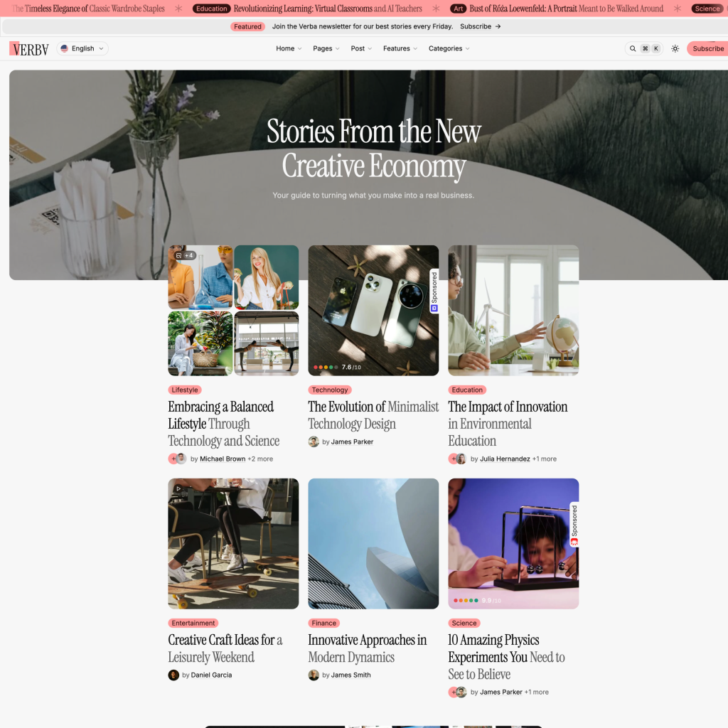 Editorial demo of Verba