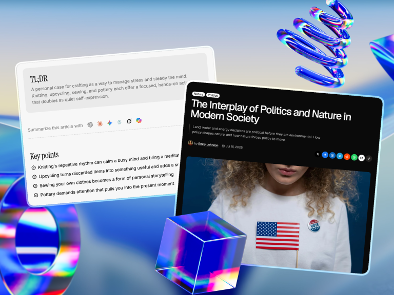 Verba post with a TL;DR summary and key points